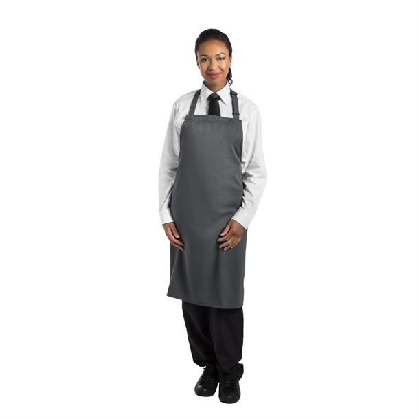 Le Chef Bib Apron Storm Grey