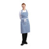 Whites Bib Apron Polycotton Blue/White Check Whites Bib Apron Polycotton Blue/White Check