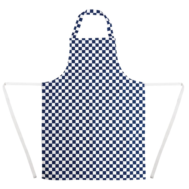 Whites Bib Apron Polycotton Blue/White Check Whites Bib Apron Polycotton Blue/White Check