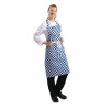 Whites Bib Apron Polycotton Blue/White Check Whites Bib Apron Polycotton Blue/White Check