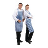 Whites Bib Apron Polycotton Blue/White Check Whites Bib Apron Polycotton Blue/White Check