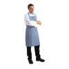 Whites Bib Apron Polycotton Blue/White Check Whites Bib Apron Polycotton Blue/White Check