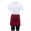 Whites Waist Apron Polycotton Burgundy Whites Waist Apron Polycotton Burgundy