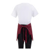 Whites Waist Apron Polycotton Burgundy Whites Waist Apron Polycotton Burgundy