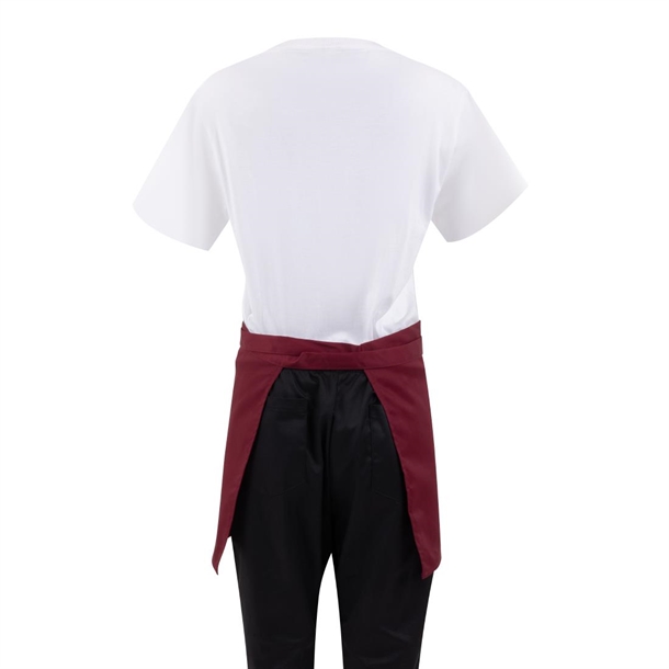 Whites Waist Apron Polycotton Burgundy Whites Waist Apron Polycotton Burgundy