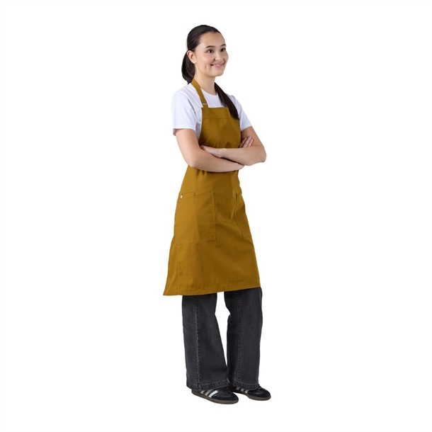 Chef Works Lockharte Bib Apron Mustard Chef Works Lockharte Bib Apron Mustard