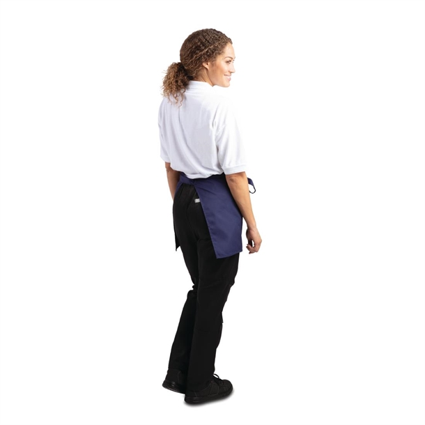 Whites Short Bistro Apron Navy Blue Whites Short Bistro Apron Navy Blue
