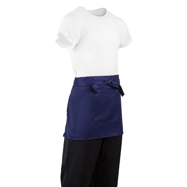 Whites Short Bistro Apron Navy Blue Whites Short Bistro Apron Navy Blue