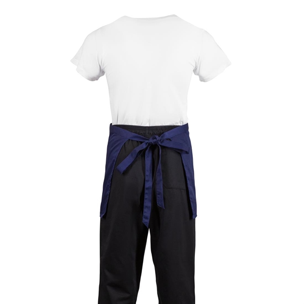 Whites Short Bistro Apron Navy Blue Whites Short Bistro Apron Navy Blue