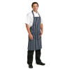 Whites Butchers Stripe Bib Apron with Pocket Blue/White Whites Butchers Stripe Bib Apron with Pocket Blue/White