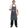 Whites Butchers Stripe Bib Apron with Pocket Blue/White Whites Butchers Stripe Bib Apron with Pocket Blue/White