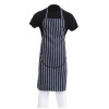 Whites Butchers Stripe Bib Apron with Pocket Blue/White Whites Butchers Stripe Bib Apron with Pocket Blue/White