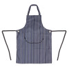 Whites Butchers Stripe Bib Apron with Pocket Blue/White Whites Butchers Stripe Bib Apron with Pocket Blue/White