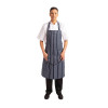 Whites Butchers Stripe Bib Apron with Pocket Blue/White Whites Butchers Stripe Bib Apron with Pocket Blue/White