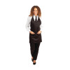 Whites V Neck Service Apron Black
