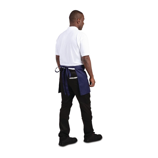 Whites Short Bistro Apron Navy Blue Whites Short Bistro Apron Navy Blue