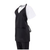 Whites V Neck Service Apron Black