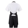 Whites V Neck Service Apron Black