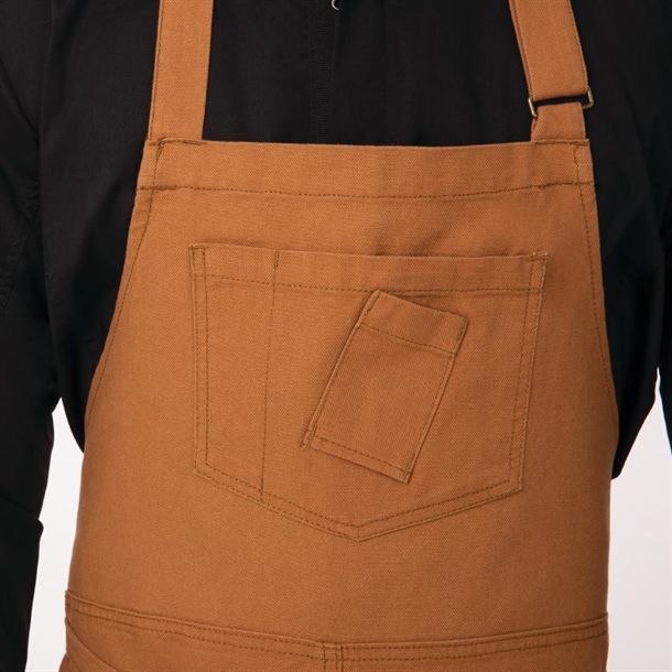 Chef Works Rockford Bib Apron Nutmeg Chef Works Rockford Bib Apron Nutmeg