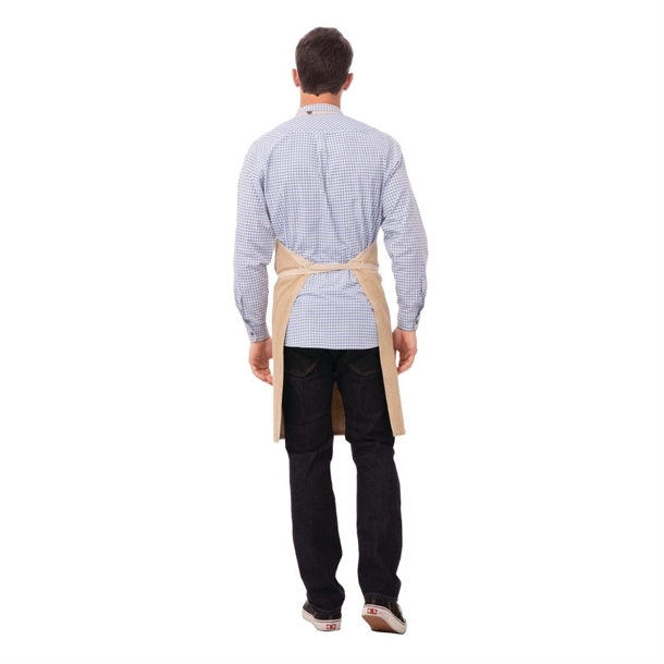 Chef Works Austin Bib Apron Natural
