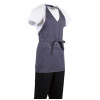 Whites V Neck Service Bib Apron Charcoal