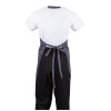 Whites V Neck Service Bib Apron Charcoal