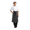 Whites Bistro Apron Black/White Butchers Stripe