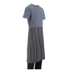 Whites Bistro Apron Black/White Butchers Stripe