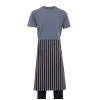 Whites Bistro Apron Black/White Butchers Stripe