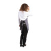 Whites V Neck Service Bib Apron Charcoal