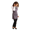 Whites V Neck Service Bib Apron Charcoal