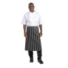 Whites Bistro Apron Black/White Butchers Stripe