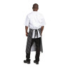Whites Bistro Apron Black/White Butchers Stripe