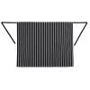 Whites Bistro Apron Black/White Butchers Stripe