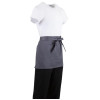 Whites Bistro Apron Polycotton Charcoal