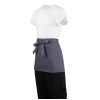 Whites Bistro Apron Polycotton Charcoal