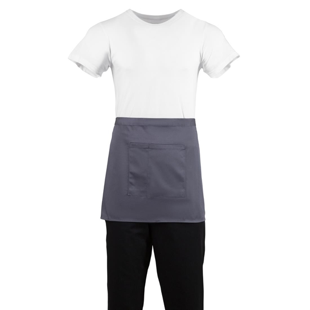 Whites Bistro Apron Polycotton Charcoal