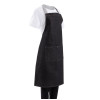 Southside Bib Apron Denim Black with Grey Ties Southside Bib Apron Denim Black with Grey Ties