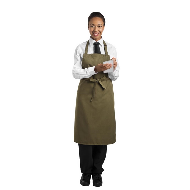 Le Chef Bib Apron Olive