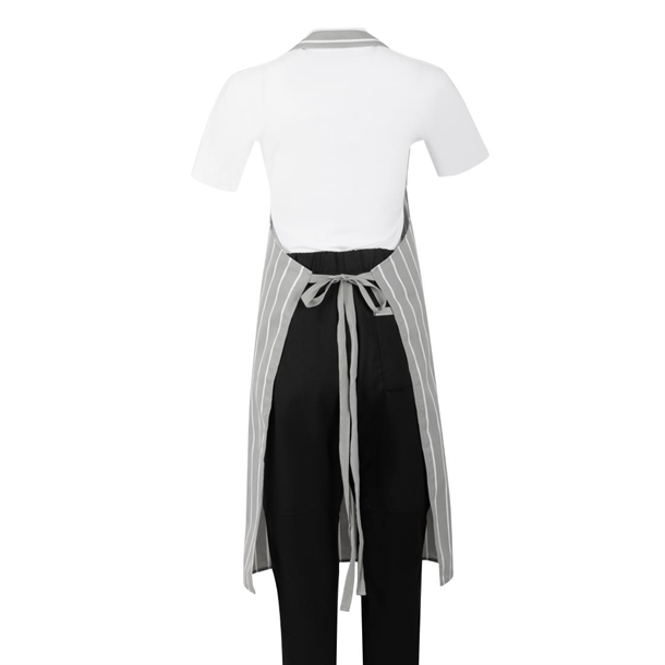 Whites Bib Apron Grey/White Butchers Stripe Whites Bib Apron Grey/White Butchers Stripe