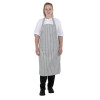 Whites Bib Apron Grey/White Butchers Stripe Whites Bib Apron Grey/White Butchers Stripe