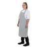 Whites Bib Apron Grey/White Butchers Stripe Whites Bib Apron Grey/White Butchers Stripe