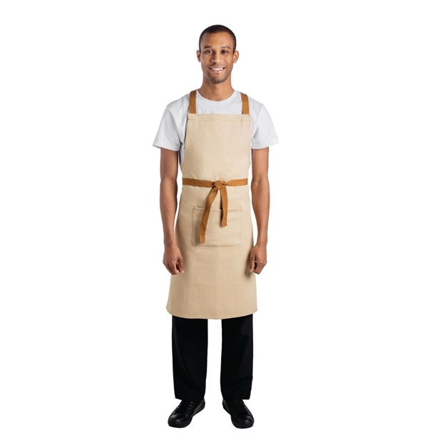 Southside X-Cross Back Apron Khaki Beige - 700x1000mm Southside X-Cross Back Apron Khaki Beige - 700x1000mm