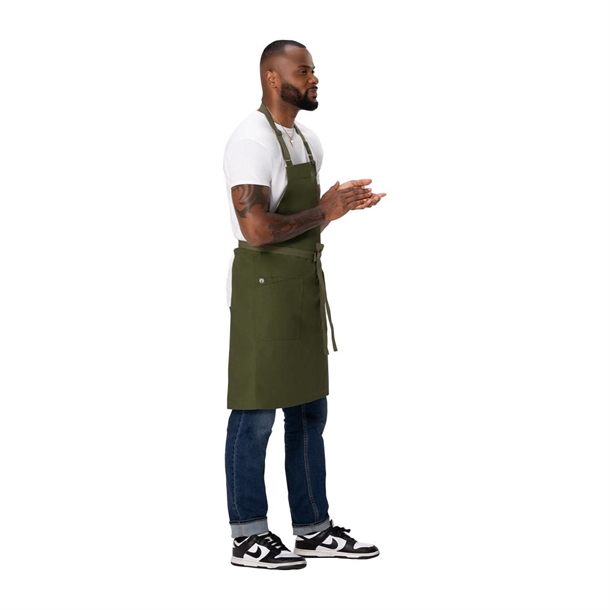 Chef Works Lockharte Bib Apron Military Green