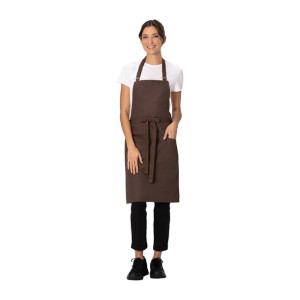 Chef Works Lockharte Bib Apron Espresso
