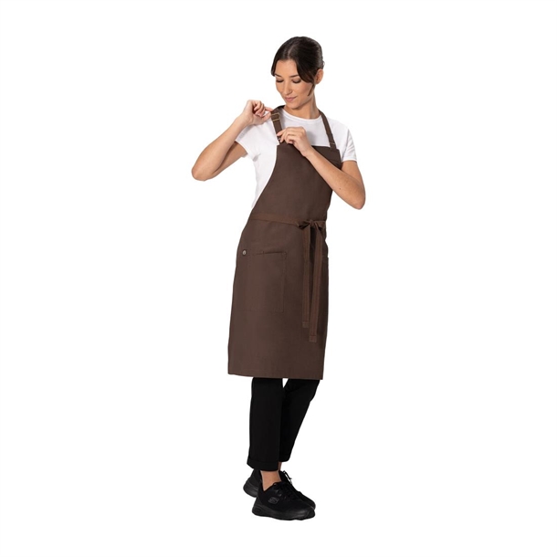 Chef Works Lockharte Bib Apron Espresso