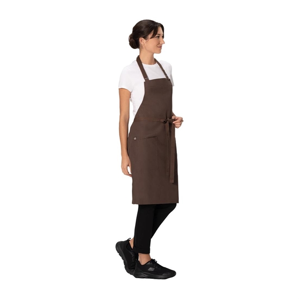 Chef Works Lockharte Bib Apron Espresso