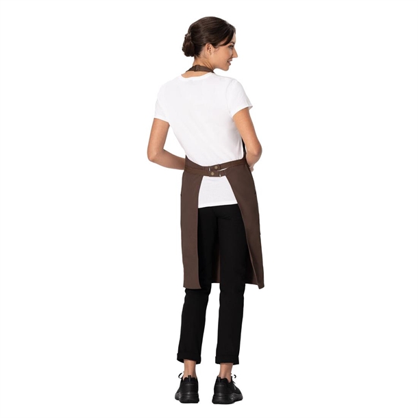 Chef Works Lockharte Bib Apron Espresso