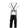 Southside Linen Blend Bib Apron Grey Southside Linen Blend Bib Apron Grey
