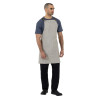 Southside Linen Blend Bib Apron Grey Southside Linen Blend Bib Apron Grey